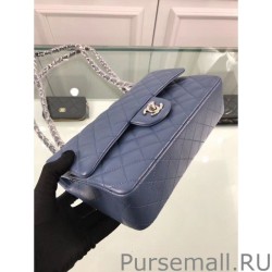 Inspired Classic Jumbo Flap Bag A01112 Blue