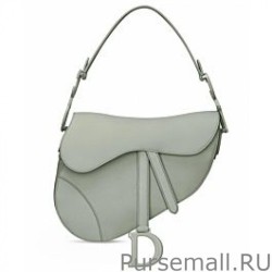 Luxury Christian Dior Saddle Ultra-Matte Bag Gray