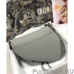 Luxury Christian Dior Saddle Ultra-Matte Bag Gray