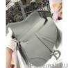 Luxury Christian Dior Saddle Ultra-Matte Bag Gray