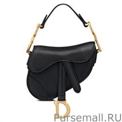 High Quality Christian Dior Micro Saddle Bag Black