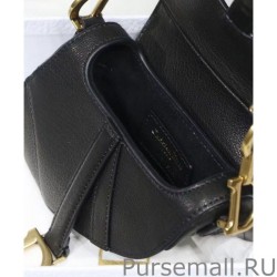 High Quality Christian Dior Micro Saddle Bag Black