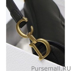 High Quality Christian Dior Micro Saddle Bag Black
