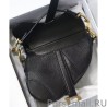 High Quality Christian Dior Micro Saddle Bag Black