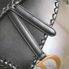 UK Christian Dior Grooved Edge Saddle Bag Black