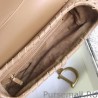 UK Christian Dior Grooved Edge Saddle Bag Brown