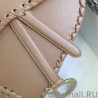 UK Christian Dior Grooved Edge Saddle Bag Brown