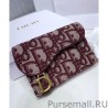 Best Christian Dior Oblique Saddle Wallet Red