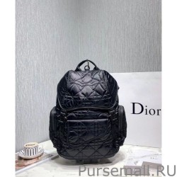 Replica Christian Dior Saddle Backpack Black