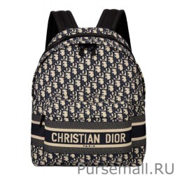 1:1 Mirror Christian Dior Diortravel Backpack Dark Blue