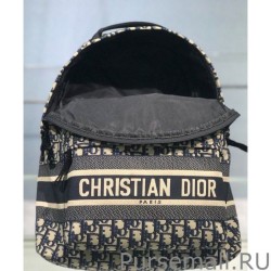 1:1 Mirror Christian Dior Diortravel Backpack Dark Blue