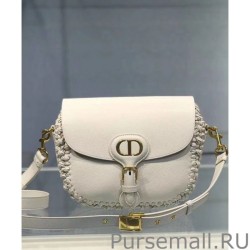 Wholesale Christian Dior Medium Dior Bobby Bag White