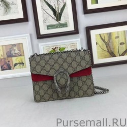 1:1 Mirror Gucci Dionysus GG Supreme Mini Shoudler Bag 421970 Red