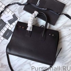 UK YSL Top Handle Tote Black