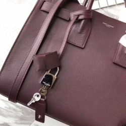 1:1 Mirror YSL Saint Laurent Classic Sac De Jour Tote Bag Bordeaux