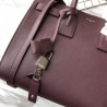 1:1 Mirror YSL Saint Laurent Classic Sac De Jour Tote Bag Bordeaux