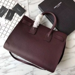 1:1 Mirror YSL Saint Laurent Classic Sac De Jour Tote Bag Bordeaux