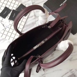 1:1 Mirror YSL Saint Laurent Classic Sac De Jour Tote Bag Bordeaux