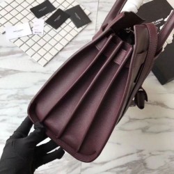 1:1 Mirror YSL Saint Laurent Classic Sac De Jour Tote Bag Bordeaux