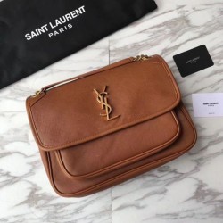 1:1 Mirror YSL Saint Laurent Medium Niki Chain Bag Brown