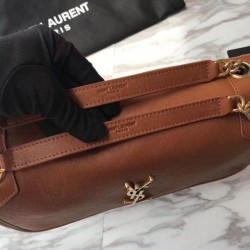 1:1 Mirror YSL Saint Laurent Medium Niki Chain Bag Brown