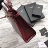 1:1 Mirror YSL Saint Laurent Small Manhattan Top Handle Bag Red