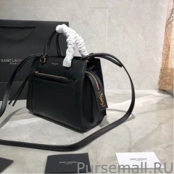 AAA+ YSL Saint Laurent East Side Smooth Leather Small Tote Bag 554116 Black