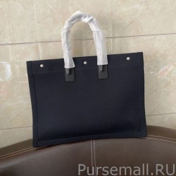 7 Star YSL Saint Laurent Rive Gauche Tote Bag Black