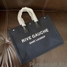 7 Star YSL Saint Laurent Rive Gauche Tote Bag Black