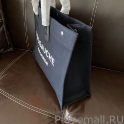 7 Star YSL Saint Laurent Rive Gauche Tote Bag Black