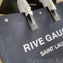 7 Star YSL Saint Laurent Rive Gauche Tote Bag Black