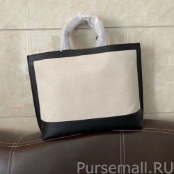 Knockoff YSL Saint Laurent Shopping Tag Bag White /Black