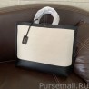 Knockoff YSL Saint Laurent Shopping Tag Bag White /Black