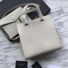 AAA+ YSL Saint Laurent Monogram Cabas Small Uptown Tote Bag White