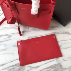 Perfect YSL Saint Laurent Classic Sac De Jour Tote Bag Red