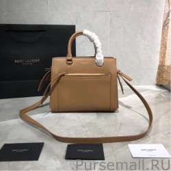 Replicas YSL Saint Laurent East Side Smooth Leather Small Tote Bag 554116 Brown