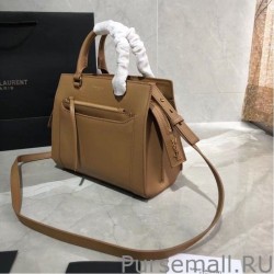 Replicas YSL Saint Laurent East Side Smooth Leather Small Tote Bag 554116 Brown