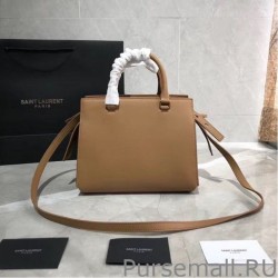 Replicas YSL Saint Laurent East Side Smooth Leather Small Tote Bag 554116 Brown