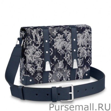 Luxury Trunk Messenger Bag Monogram Tapestry M57282