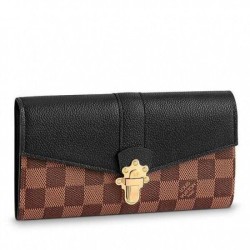 UK Clapton Wallet Damier Ebene N64449