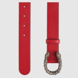 UK belt with crystal Dionysus buckle red 432142
