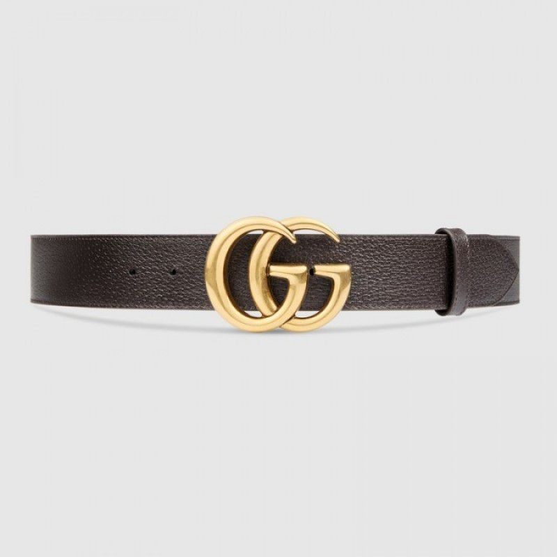 UK belt with Double G buckle brown 406831