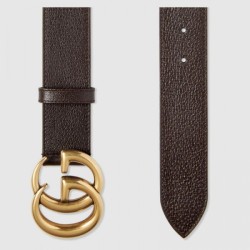 UK belt with Double G buckle brown 406831