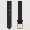 1:1 Mirror belt with Horsebit black 488939