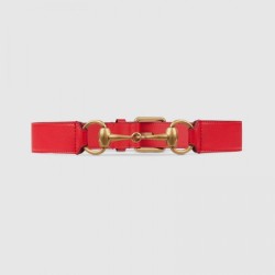 Cheap belt with Horsebit red 488939