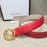 1:1 Mirror belt with interlocking G Red 114876