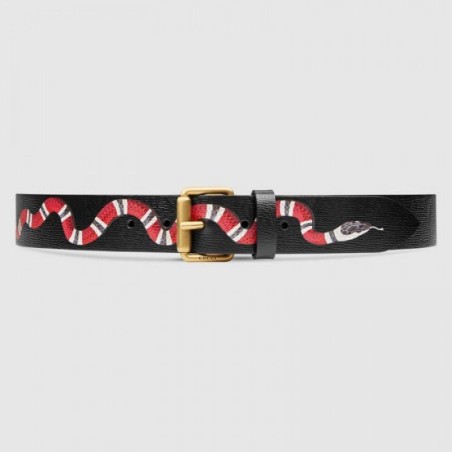 Fashion belt with Kingsnake Black 434520