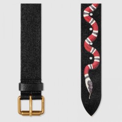 Fashion belt with Kingsnake Black 434520