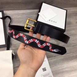 Fashion belt with Kingsnake Black 434520