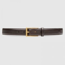 Perfect belt with rectangular buckle brown 429028